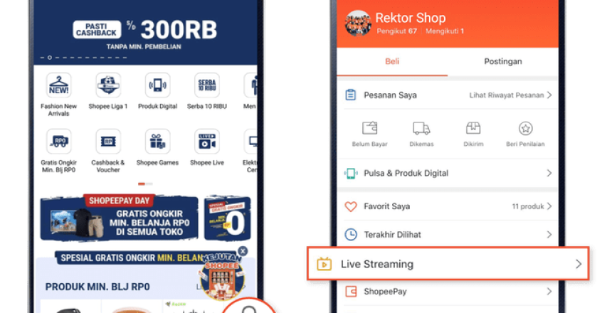 shopee live